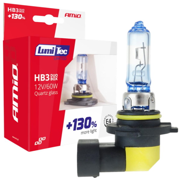Lampă auto Amio LumiTec LIMITED +130% Halogen / 9005 / / 60 W /  photo 1 Lampă auto Amio LumiTec LIMITED +130% Halogen / 9005 / / 60 W /  photo 1