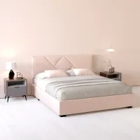 Кровать My-Style my-Mira 200 x 200 см / Фанера / Светло-розовый photo 2