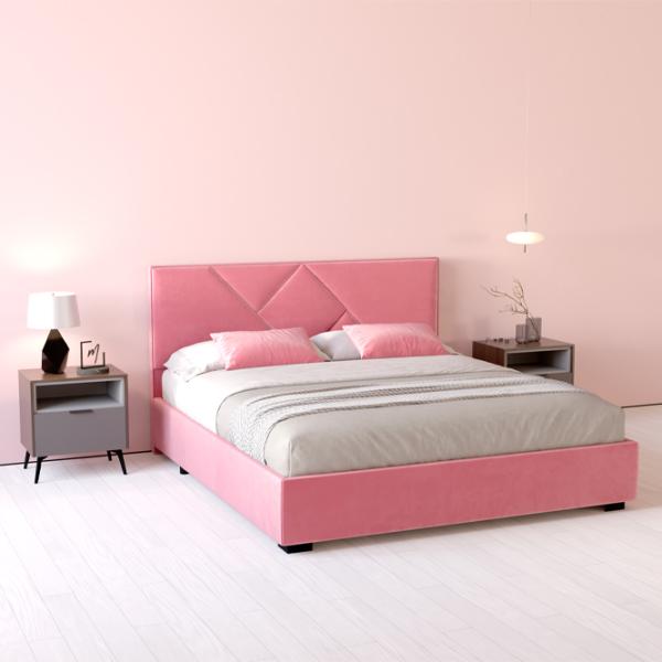 Кровать My-Style my-Mira 200 x 200 см / Фанера / Розовый photo 3