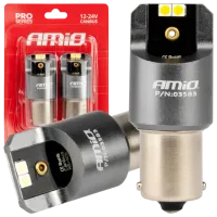 Lampă auto Amio Canbus PRO LED / P21W / BA15s / 21 W / 