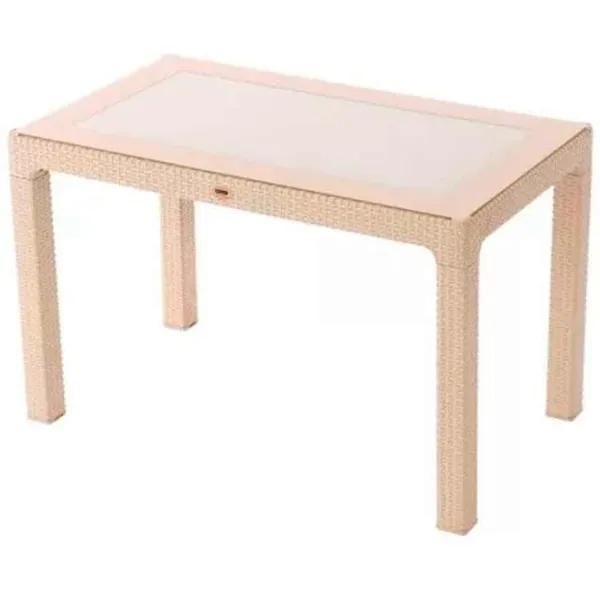 Masă de grădină Hydro-S Rattan Dreptunghiular / Beige Beige photo 1