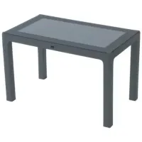 Masă de grădină Hydro-S Rattan Dreptunghiular / Gray Gray