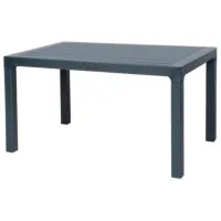 Masă de grădină Hydro-S Rattan Dreptunghiular / Antracit Antracite