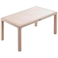 Садовый стол Hydro-S Rattan Прямоугольный / Beige Бежевый
