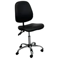 Fotoliu de birou DecoPrim Medico GTS V-4 ECO Piele/ Black 