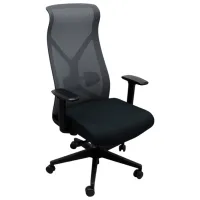 Fotoliu de birou DecoPrim 8010A Placaj / Black 