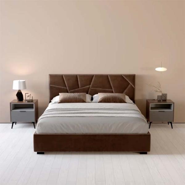 Кровать My-Style my-Bella 200 x 200 см / Фанера / Тёмно-коричневый photo 6