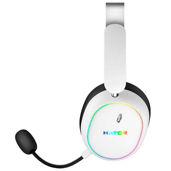 Căști Hator Phoenix 2 Black White Fără fir/ Gaming photo 2