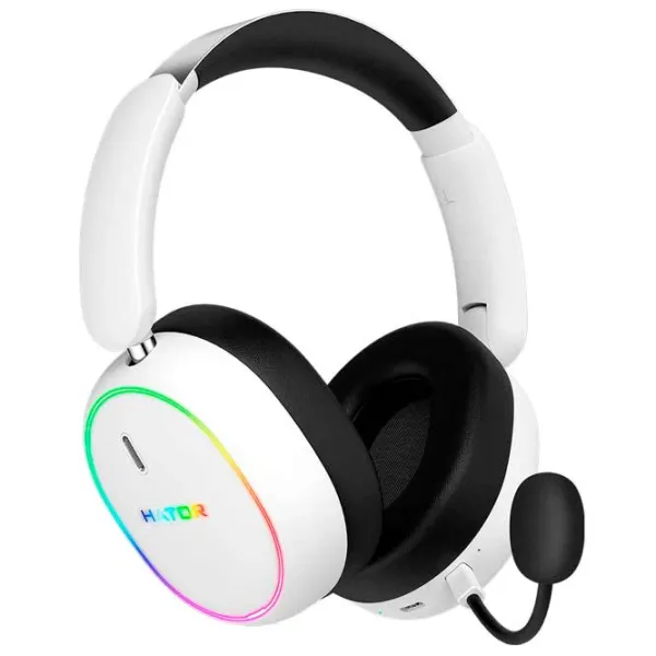 Căști Hator Phoenix 2 Black White Fără fir/ Gaming photo 3
