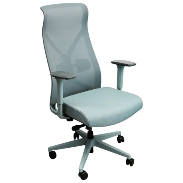 Fotoliu de birou DecoPrim 8010A Placaj / Glacier Blue  photo 1