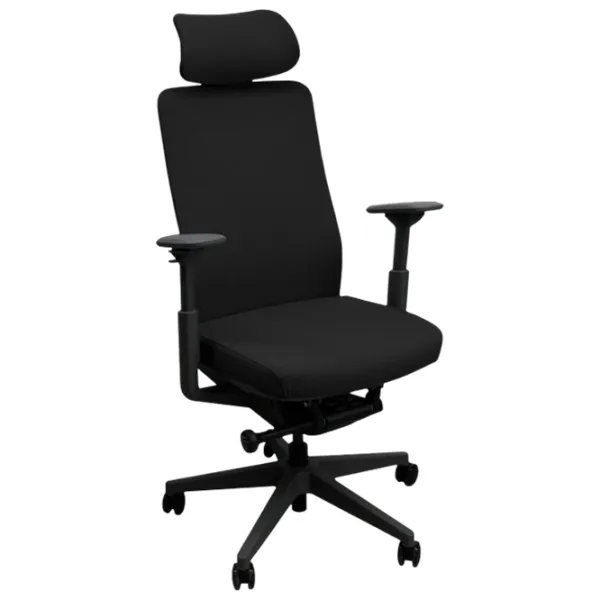 Fotoliu de birou DecoPrim Nelson Placaj / Black  photo 1