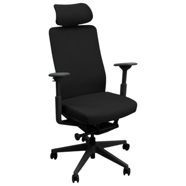 Fotoliu de birou DecoPrim Nelson Placaj / Black  photo 1