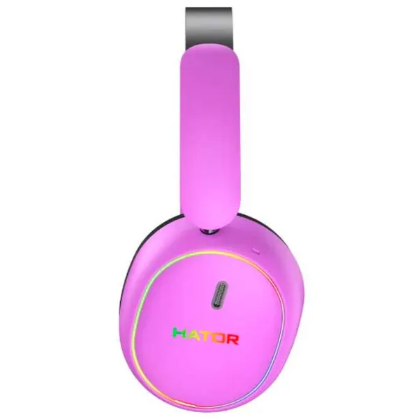Наушники Hator Phoenix 2 Черный Пурпурный Беспроводные/ Игровой photo 5 Наушники Hator Phoenix 2 Черный Пурпурный Беспроводные/ Игровой photo 5
