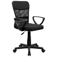 Fotoliu de birou DecoPrim F-6104 Placaj / Black 