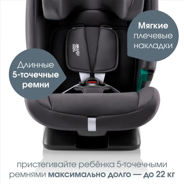 Детское автокресло Britax-Römer EVOLVAFIX  15 месяцев - 12 лет / 36 кг / Полуночный серый photo 10