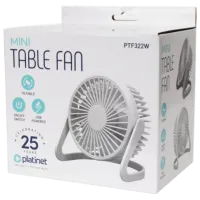 Ventilator Platinet PTF322W 5 W / Portabil / White photo 6