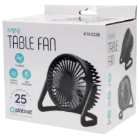 Ventilator Platinet PTF322B 5 W / Portabil / Black photo 6