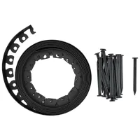 Bordură de grădină Flo FLO88710 Black / 1