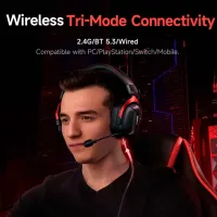Căști Mchose S9 Pro Blue Black Fără fir/ Gaming photo 6