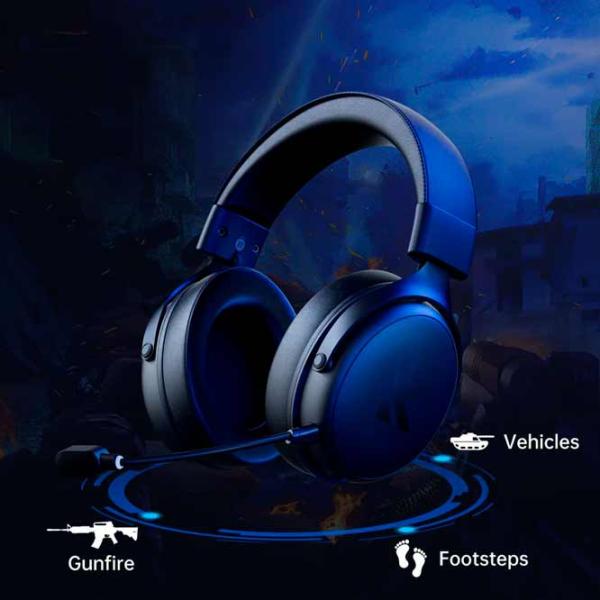 Căști Mchose V9 Pro Blue White Fără fir/ Gaming photo 4 Căști Mchose V9 Pro Blue White Fără fir/ Gaming photo 4