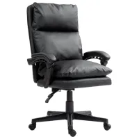 Fotoliu de birou Hola Prestige ECO Piele/ Black 