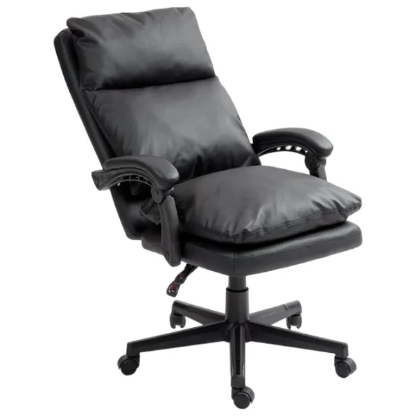 Fotoliu de birou Hola Prestige ECO Piele/ Black  photo 5