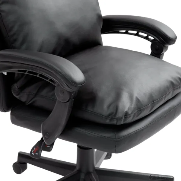 Fotoliu de birou Hola Prestige ECO Piele/ Black  photo 8