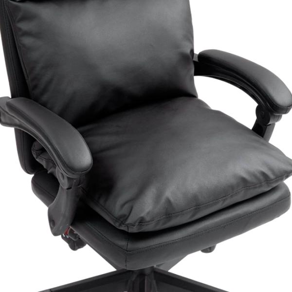 Fotoliu de birou Hola Prestige ECO Piele/ Black  photo 9