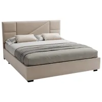 Кровать My-Style my-Dina 200 x 200 см / Фанера / Светло Серый