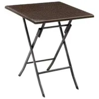 Садовый стол Hydro-S Ratan Квадратный / Brown Коричневый