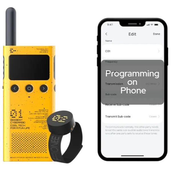 Радиостанция Beebest Walkie Talkie Lite  Желтый photo 3