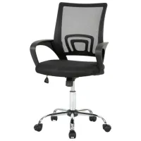 Fotoliu de birou Hola Advance Textil/ Black Silver photo 4