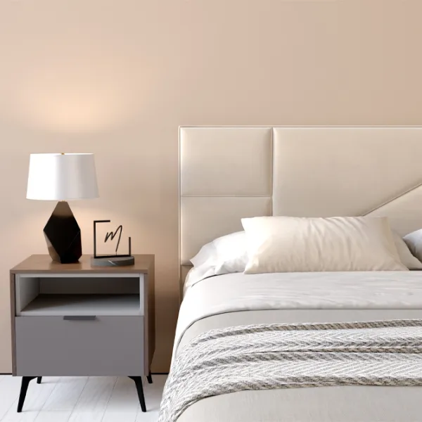 Кровать My-Style my-Dina 200 x 200 см / Фанера / Кремовый photo 5