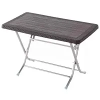 Садовый стол Hydro-S Ratan Квадратный / Серый Коричневый