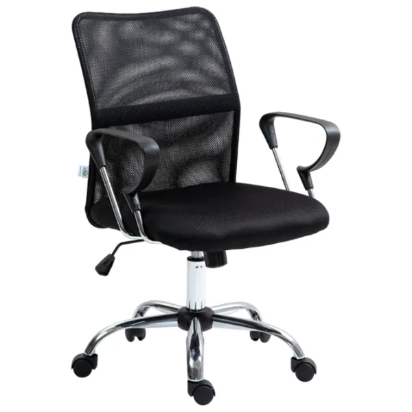 Fotoliu de birou Hola Vertigo Textil/ Black Silver photo 1