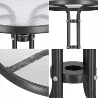 Masă de grădină Hydro-S NEO-2262 Rotund / Gray Black photo 5