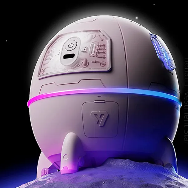 Umidificator de aer Humidifier Space Capsule Astronaut Cu ultrasunet/ White photo 2