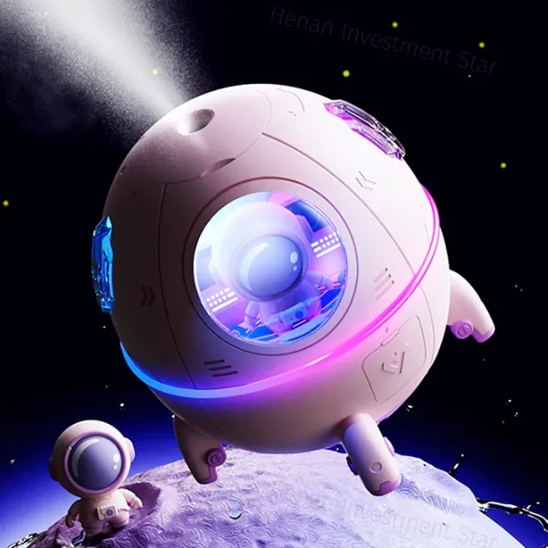 Umidificator de aer Humidifier Space Capsule Astronaut Cu ultrasunet/ White photo 5