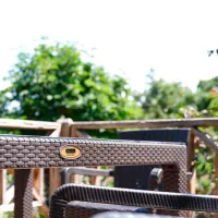 Masă de grădină Hydro-S Rattan Dreptunghiular / Brown Brown photo 2