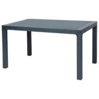 Masă de grădină Hydro-S Rattan Dreptunghiular / Antracit Antracite