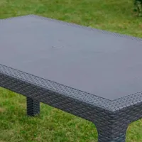 Садовый стол Hydro-S Rattan Прямоугольный / Антрацит Antracite photo 3
