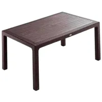 Садовый стол Hydro-S Rattan Прямоугольный / Brown Коричневый
