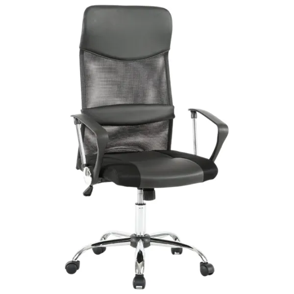 Fotoliu de birou Hola Maestro Textil/ Black Silver photo 1