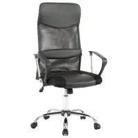 Fotoliu de birou Hola Maestro Textil/ Black Silver