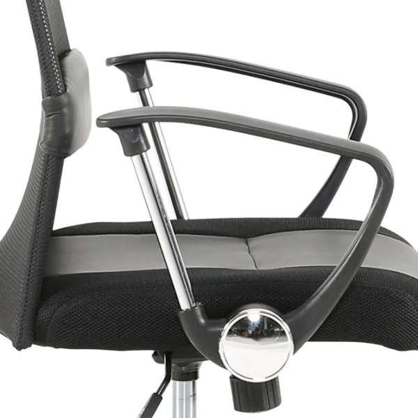 Fotoliu de birou Hola Maestro Textil/ Black Silver photo 6