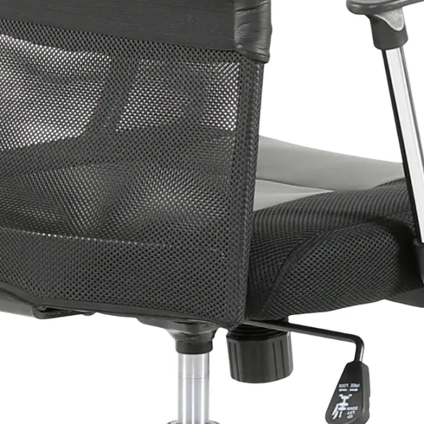 Fotoliu de birou Hola Maestro Textil/ Black Silver photo 7