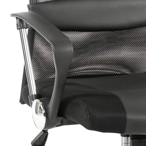 Fotoliu de birou Hola Maestro Textil/ Black Silver photo 8