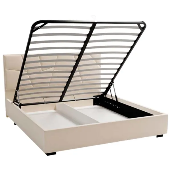Кровать My-Style my-Bella 200 x 200 см / Фанера / Кремовый photo 5