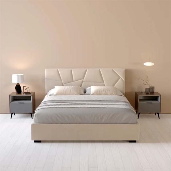 Кровать My-Style my-Bella 200 x 200 см / Фанера / Кремовый photo 7