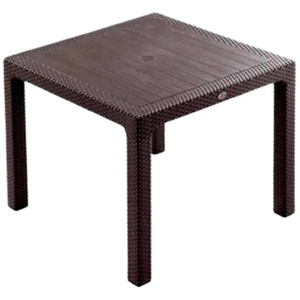Садовый стол Hydro-S Rattan Квадратный / Brown Коричневый photo 1